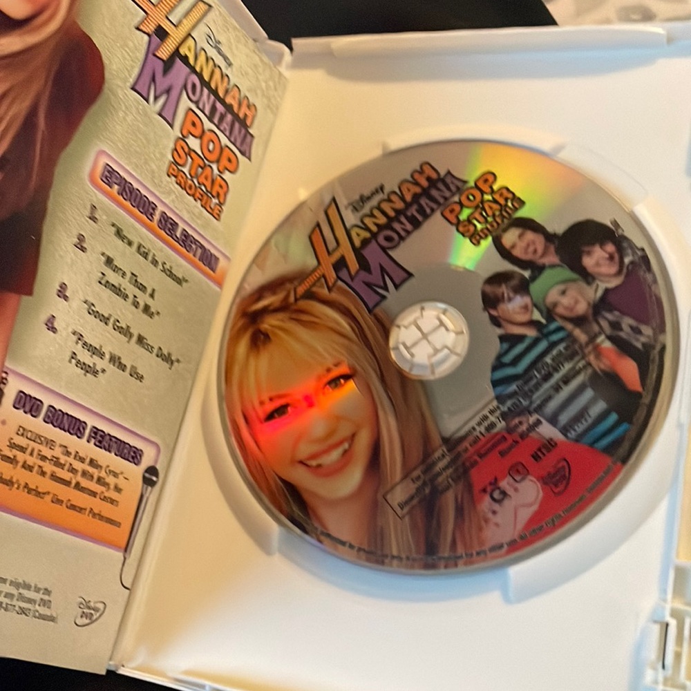 Disney Hannah Montana Pop Star Profile DVD Movie Disc Kids Film - Picture 3 of 3